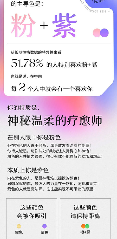 朋友圈刷屏的网易云人格主导色是什么？