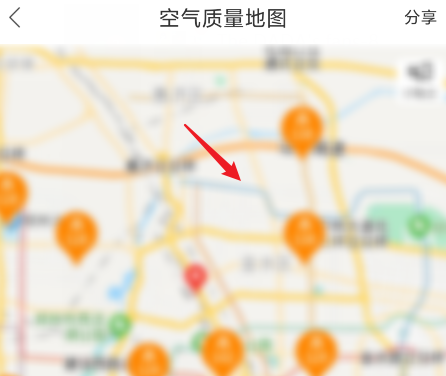 《百度地图》空气质量地图查看教程