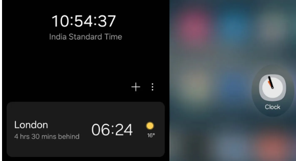 三星One UI 7时钟APP新特性泄露：图标与细节优化升级，加入多款小部件选项