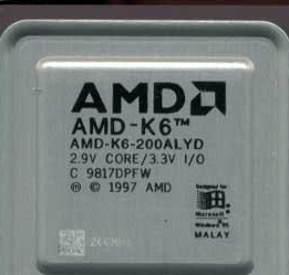 1997年4月，AMD发布K6处理器